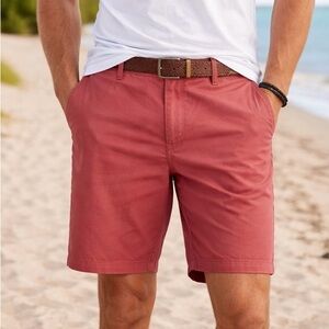 Old Navy Men’s Salmon Coral Flat Front Shorts NWT Casual Summer Size 40